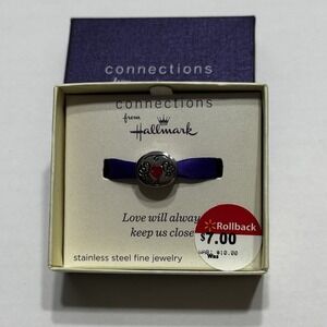 Connections from Hallmark Stainless Steel Charm Pendant Love Mothers Day Gift